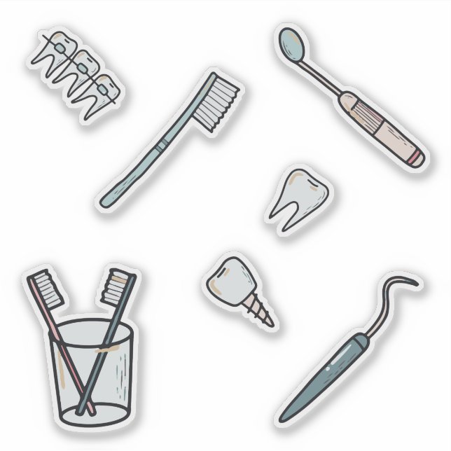 Dentist Pack Klistermärken (Framsida)