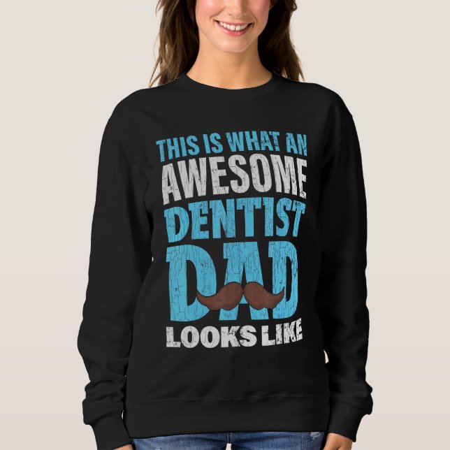 Dentist Pappa Tandvård T Shirt (Framsida)