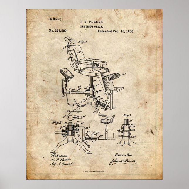 Dentist Patent Poster (Framsidan)