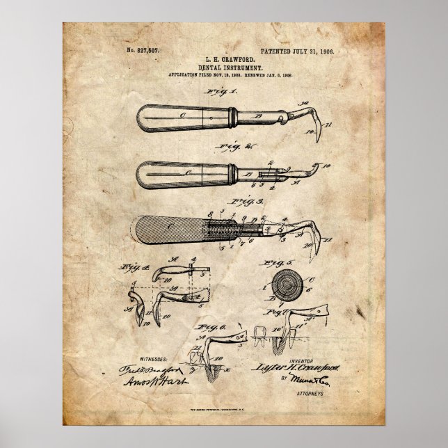 Dentist Patent Poster (Framsidan)
