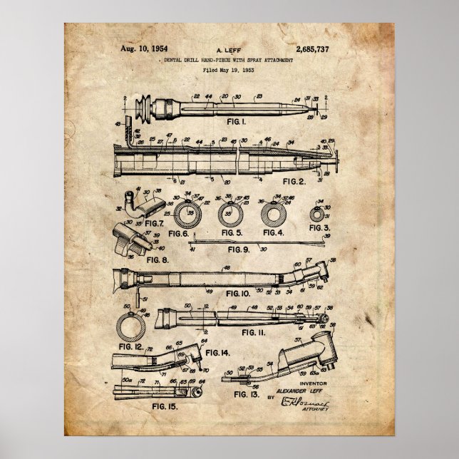 Dentist Patent Poster (Framsidan)