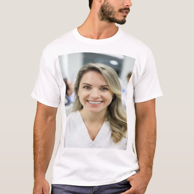 Dentist Photo Customize Personalize T Shirt (Framsida)
