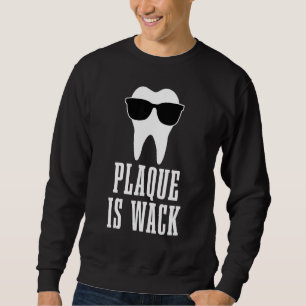Dentist Plaque är Wack Dental Student Assistant Hy Lång Ärmad Tröja