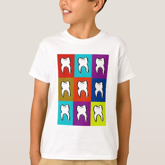 Dentist Popart Gifts T-shirt (Framsida)