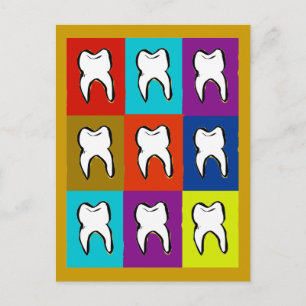 Dentist Popart Gifts Vykort