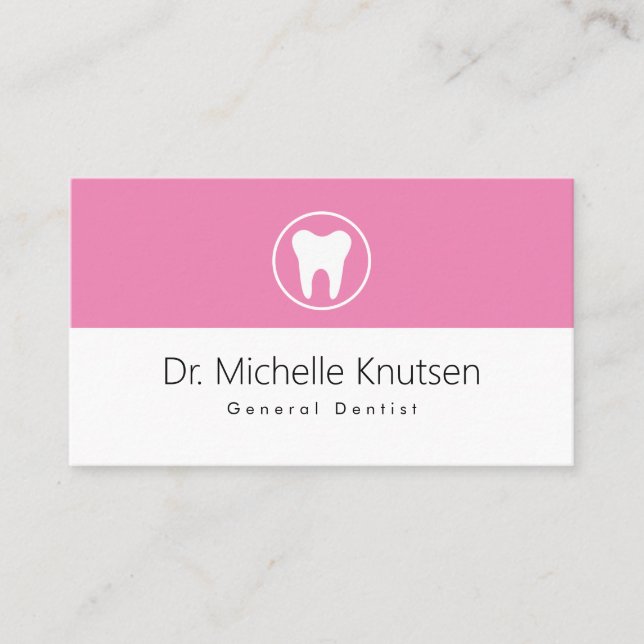 Dentist Professionell Möte tandläkare Visitkort (Framsida)