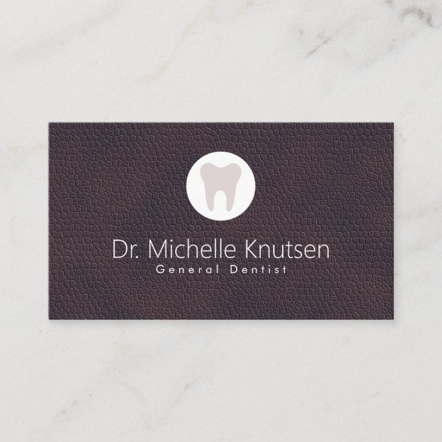 Dentist Professionell Möte tandläkare Visitkort (Framsida)
