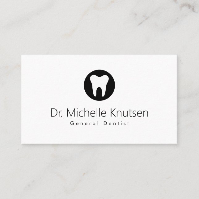 Dentist Professionell Möte tandläkare Visitkort (Framsida)