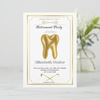 Dentist retirement invitation -Thank You Dentist Inbjudningar