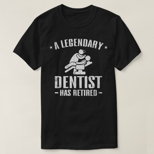 Dentist Retrött T Shirt (Design framsida)
