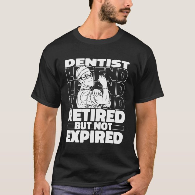 Dentist Retrött Tandvård Dental Th Tooth Doktor T Shirt (Framsida)