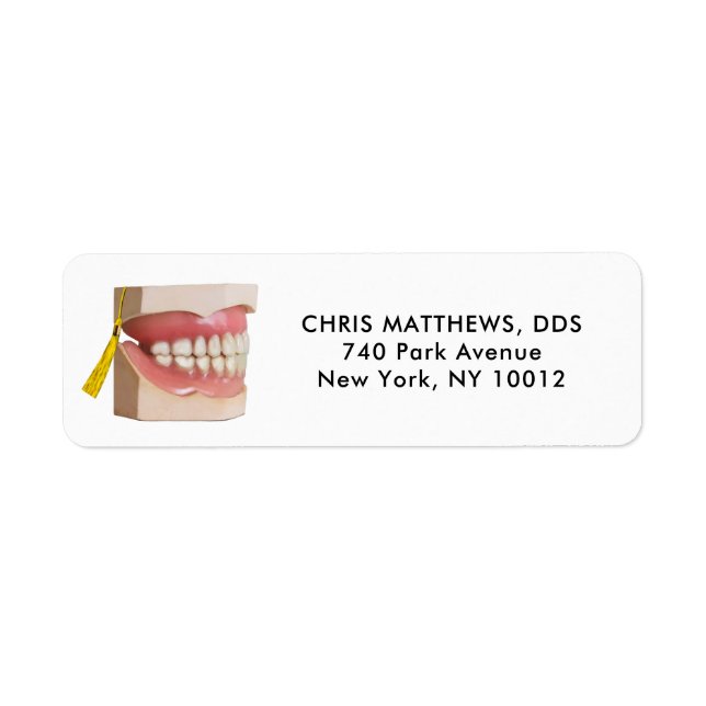 Dentist Returadress Etikett (Framsidan)