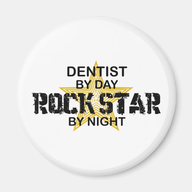 Dentist Rockstjärna by Night Magnet (Framsidan)