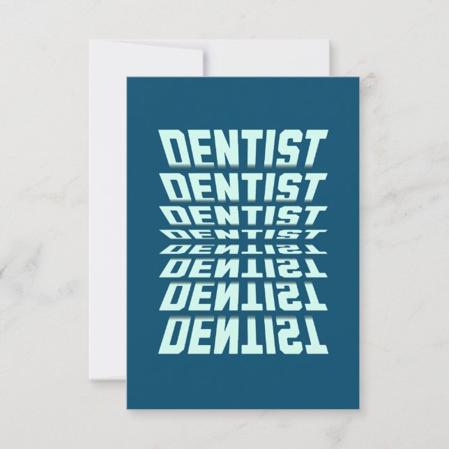 Dentist Rolodex Tack Kort (Framsida)
