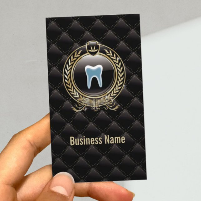 Dentist Royal Black Dental Care Visitkort (Skapare uppladdad)