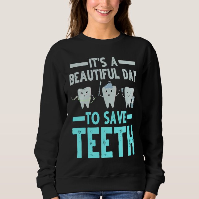 Dentist Save Teeth Dental Hygienist Dentistry Appa T Shirt (Framsida)