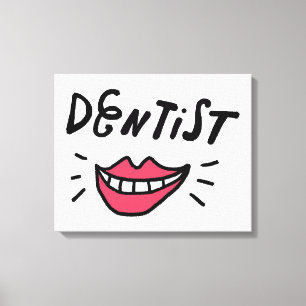 Dentist Smile Canvastryck