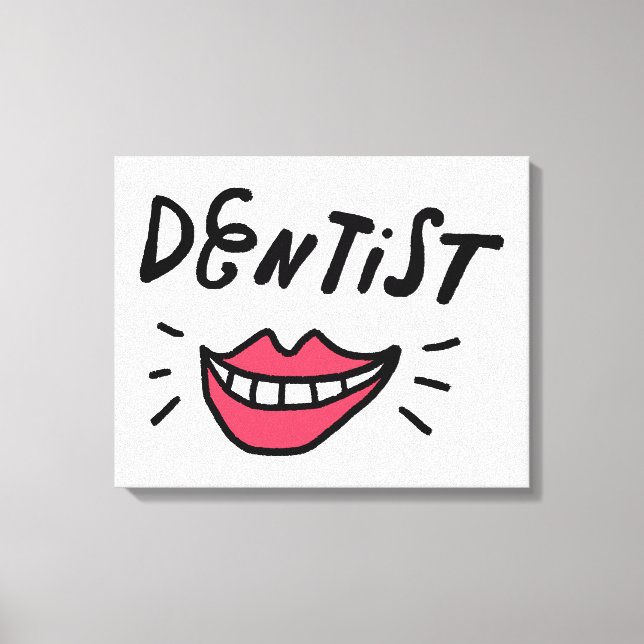 Dentist Smile Canvastryck (Framsida)