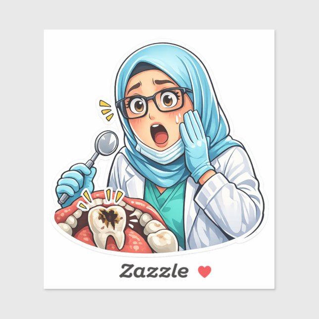 Dentist Smile Sticker Klistermärken (Ark)