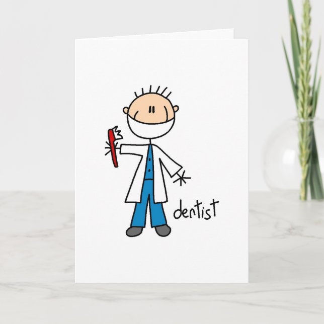 Dentist Stick figur-kort Kort (Framsida)