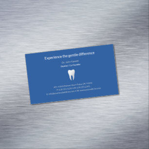 Dentist Tandläkarbesök Magnetiska Visitkort