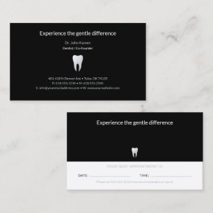 Dentist Tandläkarbesök Visitkort