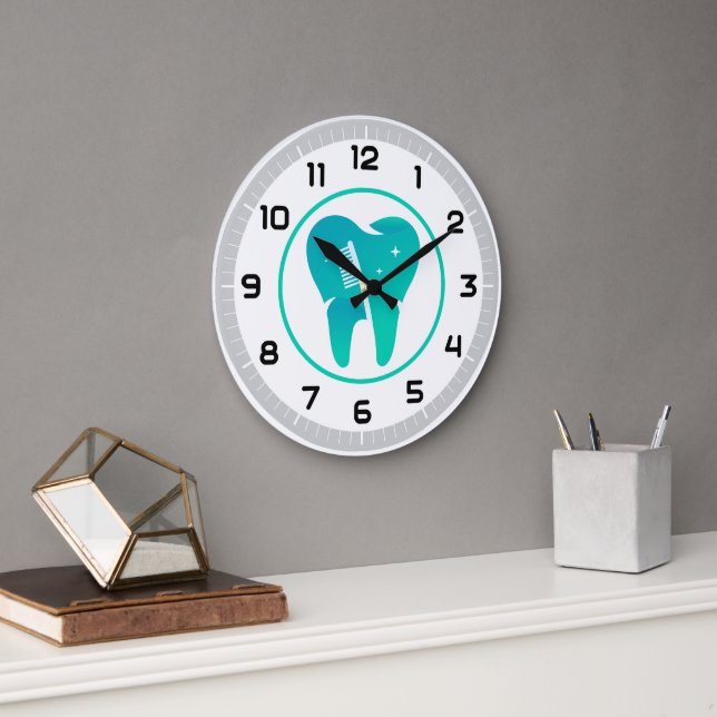 Dentist | Tandtandborste Stor Klocka (Kontor)