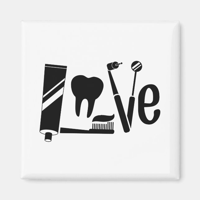 Dentist | Tandvård-gåvor till tandläkaryrket Magnet (Framsidan)