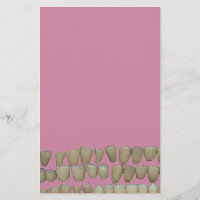 DENTIST TANDVÅRD ORTHODONTICS ROTTEN TEETH MOUTH BREVPAPPER (Framsida)