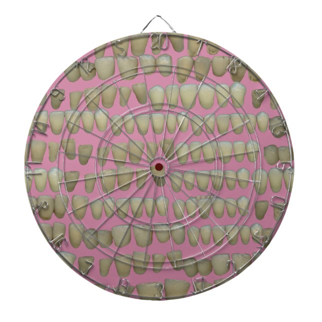 DENTIST TANDVÅRD ORTHODONTICS ROTTEN TEETH MOUTH DARTTAVLA (Framsidan)