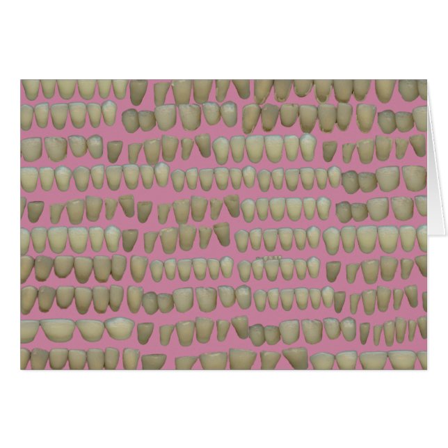 DENTIST TANDVÅRD ORTHODONTICS ROTTEN TEETH MOUTH HÄLSNINGSKORT (Framsidan Horizontal)