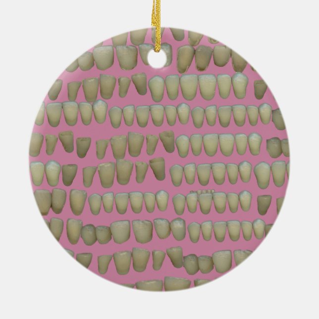 DENTIST TANDVÅRD ORTHODONTICS ROTTEN TEETH MOUTH JULGRANSPRYDNAD KERAMIK (Baksidan)