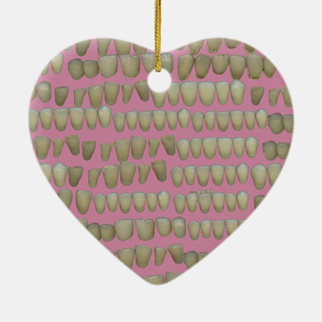 DENTIST TANDVÅRD ORTHODONTICS ROTTEN TEETH MOUTH JULGRANSPRYDNAD KERAMIK (Baksidan)