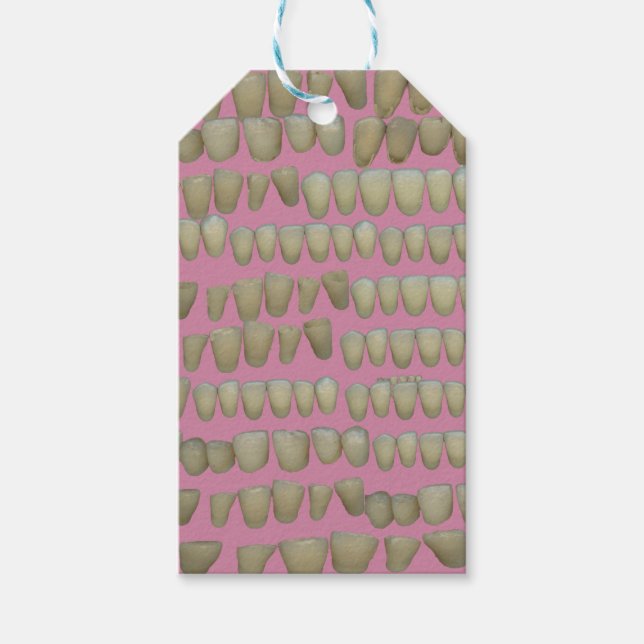 DENTIST TANDVÅRD ORTHODONTICS ROTTEN TEETH MOUTH PRESENTETIKETT (Framsidan)