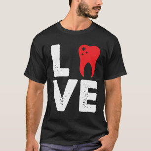 Dentist Tandvård Practice Student I Kärlek Dent T Shirt