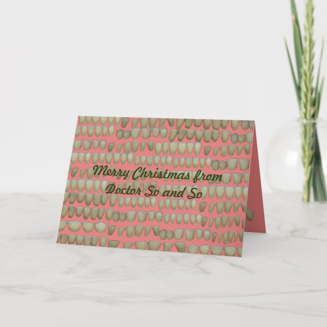 Dentist Tandvård Rotten Teeth Help Orthodontics Helgkort (Framsida)