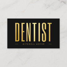 Dentist Tandvård Tooth Logotyp Black & Guld