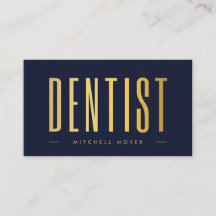 Dentist Tandvård Toth Logotyp Navy Blue and guld
