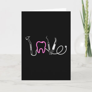Dentist Teeth Dental LoveTooth Funny Gift Idea Kort