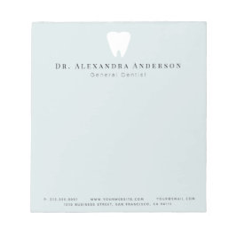 Dentist Teeth Light Blue Anteckningsblock