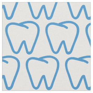 Dentist Teeth Orthodontist Mönster Tyg