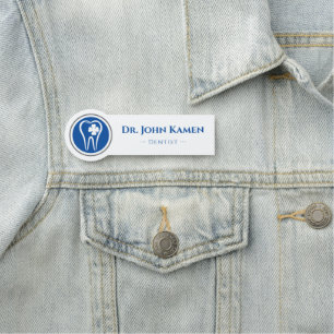 Dentist Tionde Logotypen Namnbricka