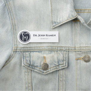 Dentist Tionde Logotypen Namnbricka