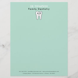 Dentist Tooth Family Tandvård Business Brevhuvud