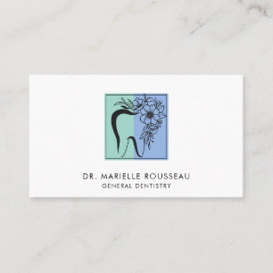 Dentist Tooth Logotyp Business & Möte Visitkort