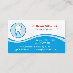 Dentist Tooth Logotyp Dental Office Affärskort Visitkort