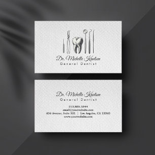 Dentist Tooth Professionell Dental Care Office Visitkort