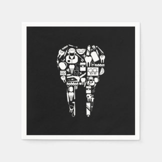 Dentist Tooth Teeth Dentistry Mouth Doctor Gift Pappersservett
