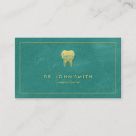 Dentist Turkvoise Canvas Golden Ram & Toth Tidsbeställning Kort