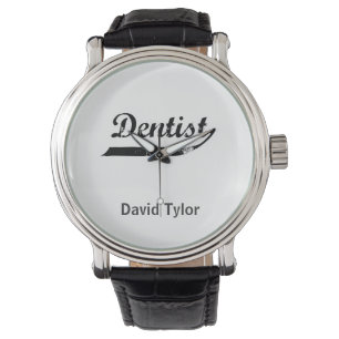 Dentist Typography Armbandsur